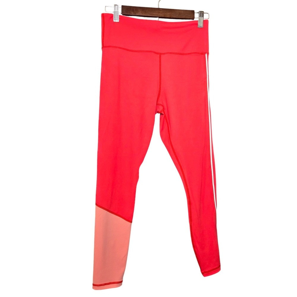 ZYIA Active‎ Colorblock Leggings Stripe Athletic Wear Pink Womens Size 6-8